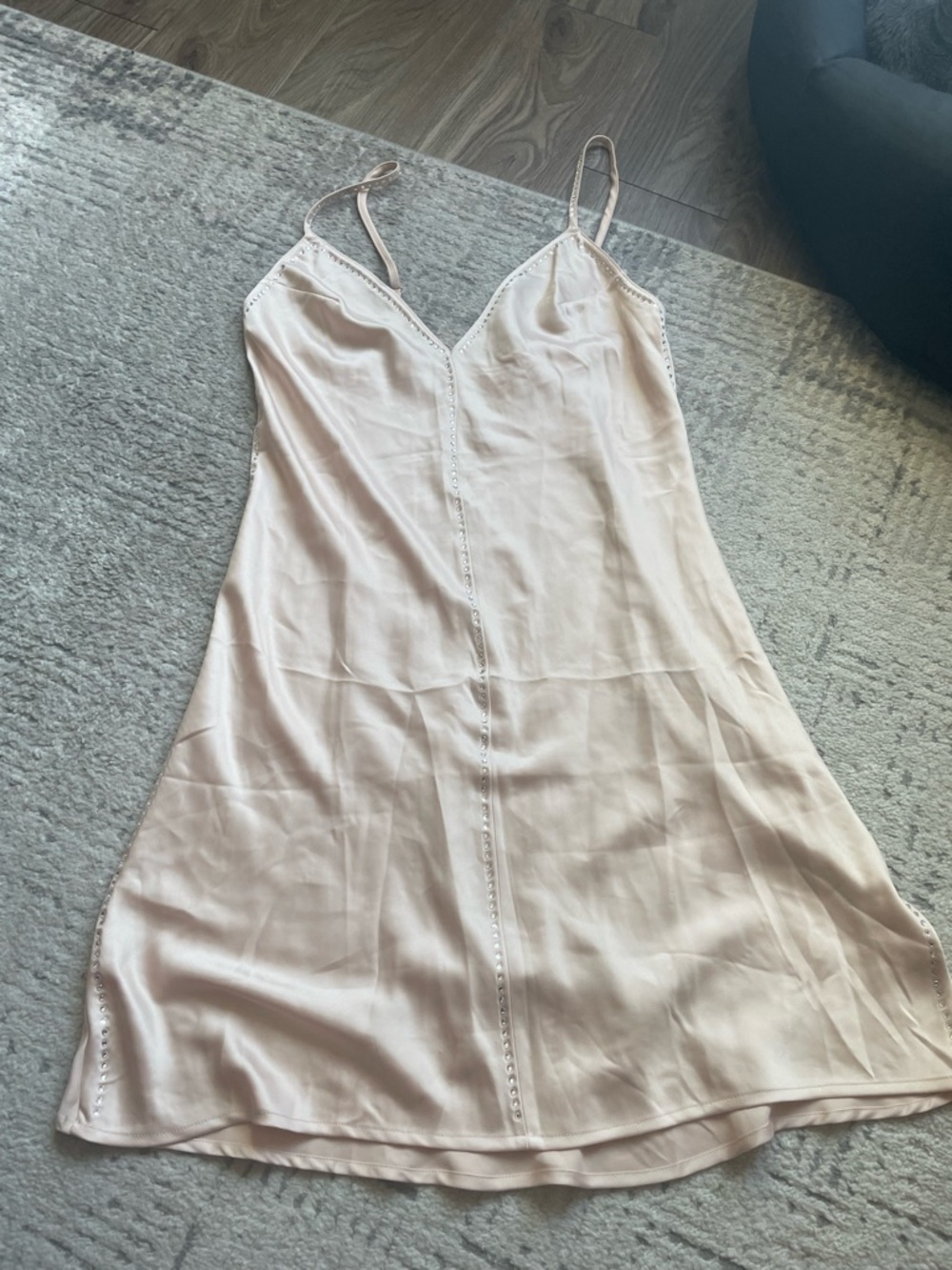 NWT Victoria's Secret Soft Cream Satin Slip Dress